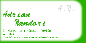 adrian nandori business card